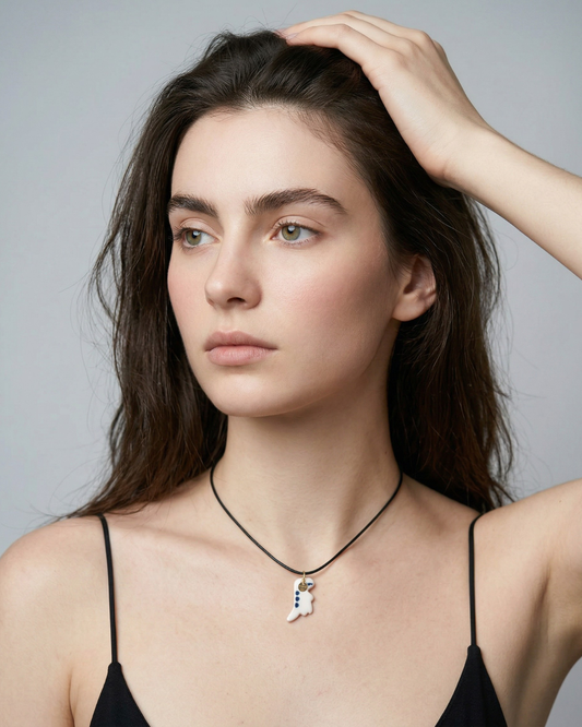 Charm in Porcellana Dino Blu