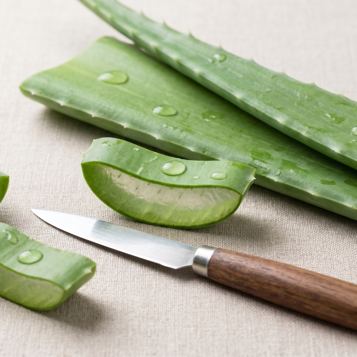 Folhas de Aloe Vera (ou barbadensis) ORGÂNICAS