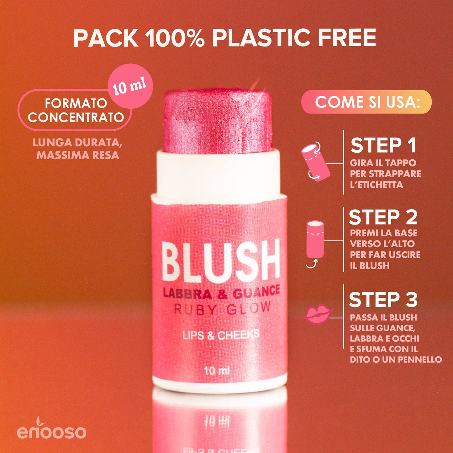 Blush lèvres et joues - Éclat rubis