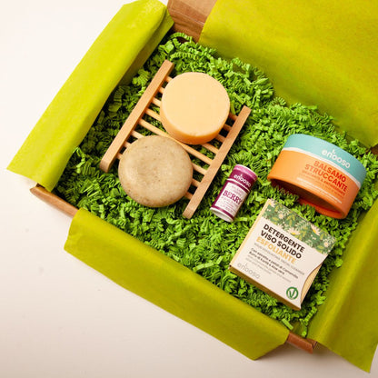 Geschenkbox Hautpflege für empfindliche Haut und tägliche Reinigung