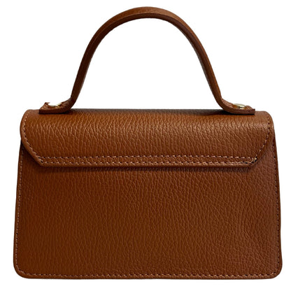 Sofia Tasche aus genarbtem Leder mit Kettenriemen