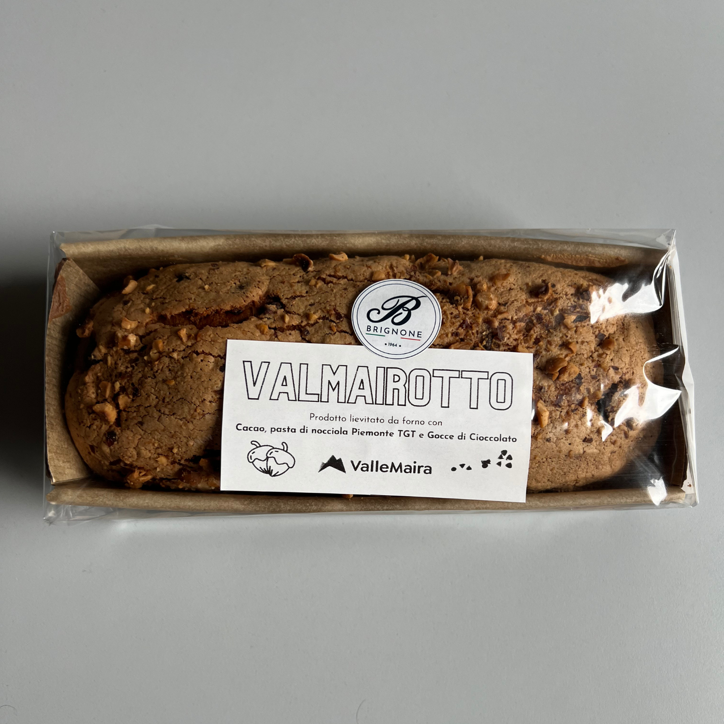 ValMairotto – Hefekuchen aus dem Maira-Tal mit Kakao und Haselnüssen – 220 g