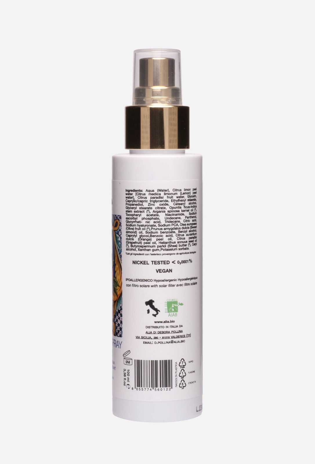 CREMA VISO SPRAY ANTIOSSIDANTE ALIA SKIN CARE