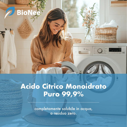 Ácido Cítrico Monoidratado Puro 99,9% – 500 gr | Natural, Solúvel, Resíduo Zero | Amaciante para Máquina de Lavar, Anticalcário para Lava-louças, Desincrustante Ecológico