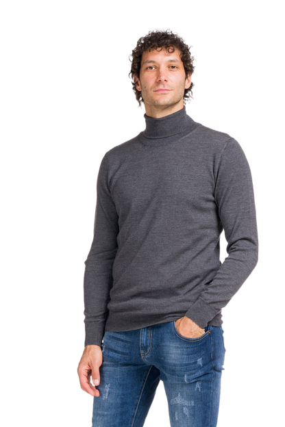 Alberto: classic men's turtleneck sweater