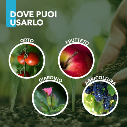 Bicarbonato di Potassio Bio per Agricoltura Naturale e Piante – KPower 500 gr | Contro Oidio, Muffa Grigia, Peronospora, Monilia, Ticchiolatura, Bolla del Pesco, Marciume