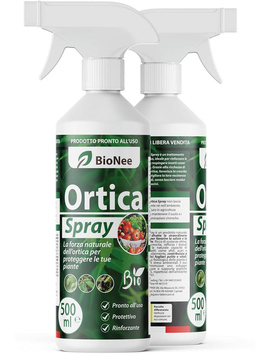 Extrait d’Ortie Spray 500 ml – Prêt à l’Emploi – Naturel, Protecteur et Renforçant pour Plantes – Idéal contre Pucerons, Acariens et Tordeuses – Pour Agriculture Biologique – Zéro Résidus