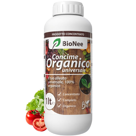 Fertilizante Orgânico Líquido Universal – Rico em Aminoácidos – Uso Radicular e Foliar – Permitido na Agricultura Biológica – 1L – Nutriente para Plantas Vigorosas