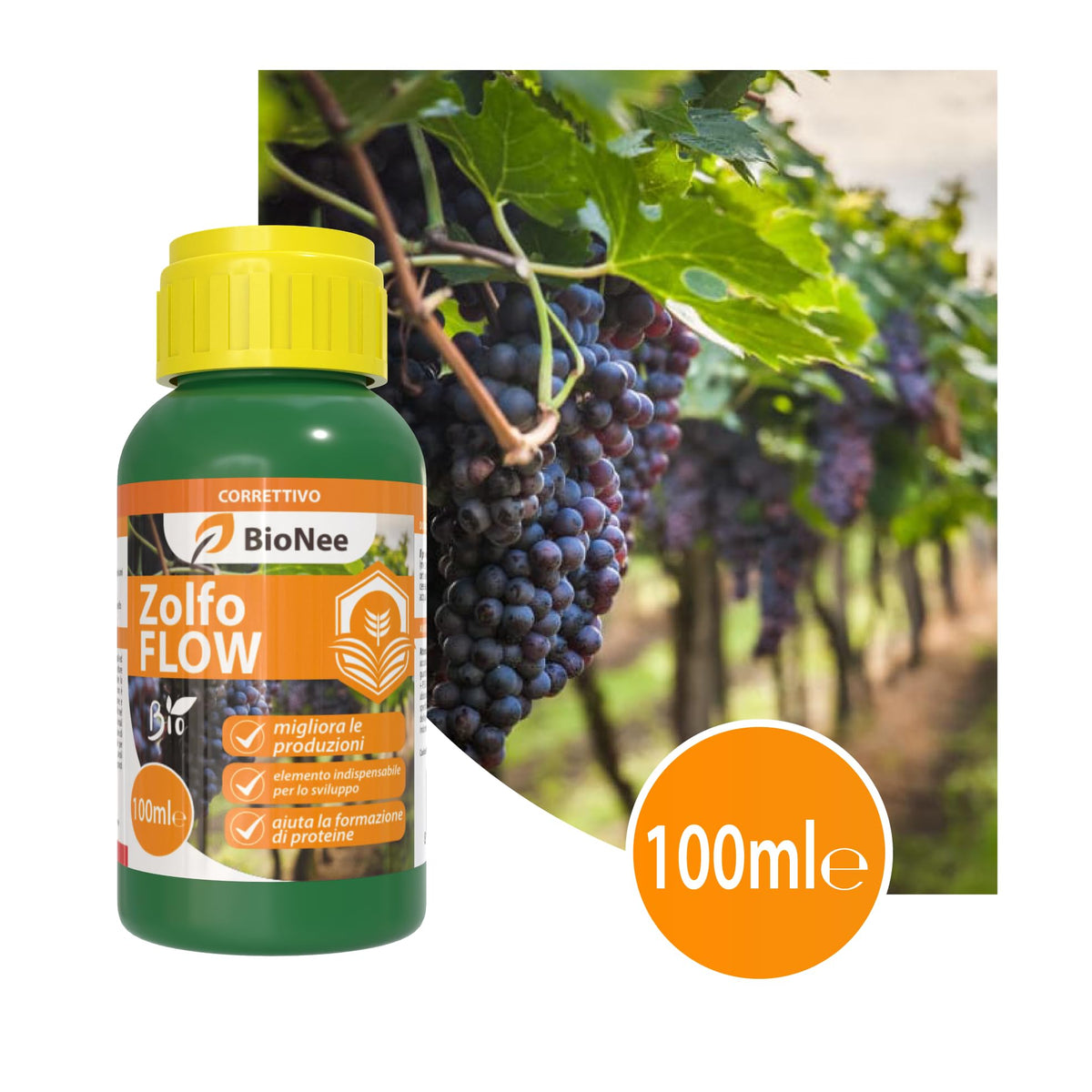 Zolfo Flow, Correttivo per Migliorare le Produzioni, 100 ml