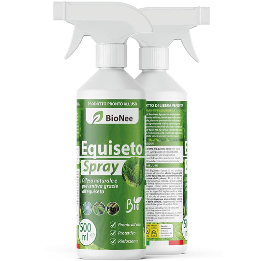 Equiseto Spray 500 ml | Prêt à l’Emploi | Protecteur Naturel Préventif | Défense contre Oïdium et Mildiou | Pour Potagers, Vergers et Cultures Biologiques