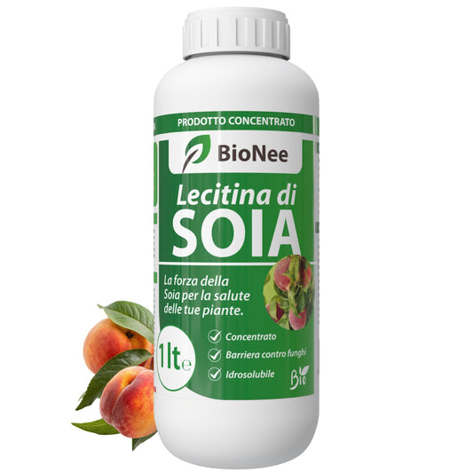 Lecitina di Soia 1L – Sostanza di Base Naturale | Concentrato Idrosolubile per Uso Agricolo | Barriera Protettiva contro Funghi | Per Piante da Frutto, Ortive e Ornamentali