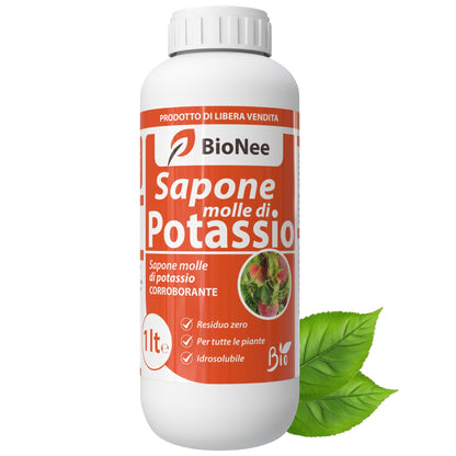 Bionee_Sapone molle di potassio POTENZIATORE DIFESE NATURALI DELLE PIANTE - 1 lt
