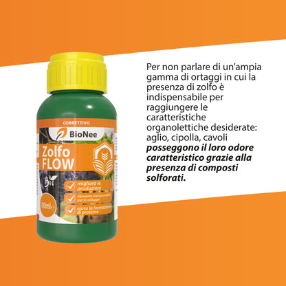 Zolfo Flow, Correttivo per Migliorare le Produzioni, 100 ml