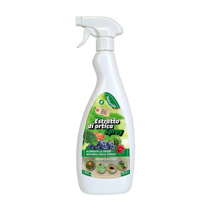 Inseticida Natural para Plantas 750 ml - À Base de Extrato Orgânico de Urtiga - Eficaz Contra Cochonilhas, Pulgões, Ácaro Vermelho e Piolhos - Spray