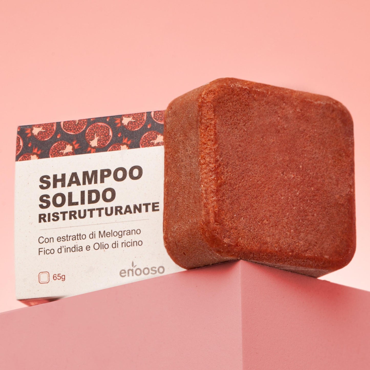 Festes restrukturierendes Shampoo für geschädigtes Haar