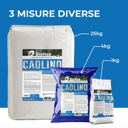 Bionee - Caolino corroborante potenziatore difese naturali MOSCA DELL'OLIVO 25 kg