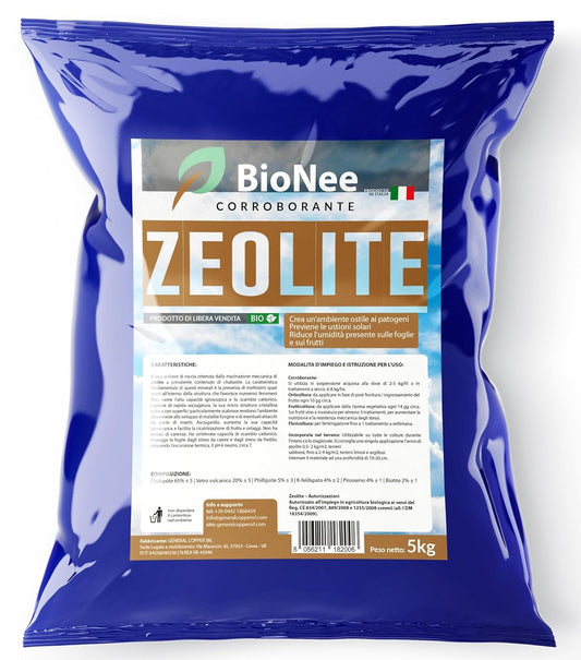 Zéolite pour agriculture x 5 KG - Poudre de roche, Renforceur des défenses naturelles Effet Insecticide et Fongicide - Pour potager et plantes - BIO