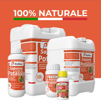 Bionee_Sapone molle di potassio POTENZIATORE DIFESE NATURALI DELLE PIANTE - 1 lt