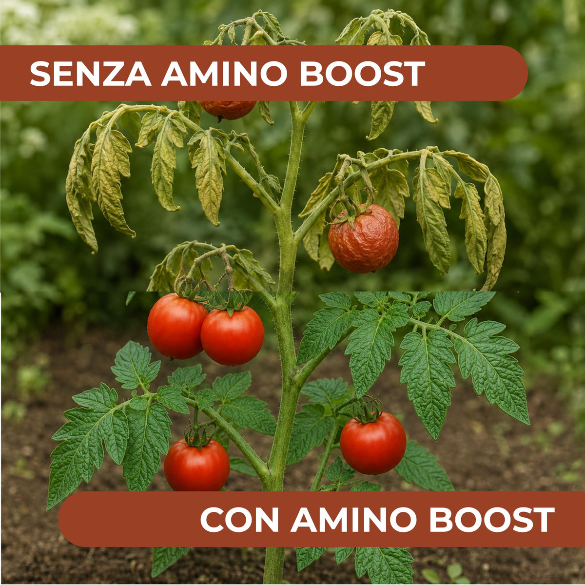 Amino BOOST, Concime Organico NPK per Colture Biologiche, Concime Biologico per uso fogliare e radicale 100ml