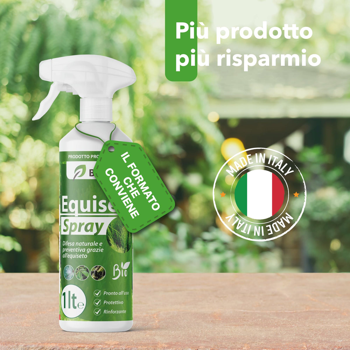 Equiseto Spray 1 l | Pronto all’Uso | Protettivo Naturale Preventivo | Difesa contro Oidio e Peronospora | Per Orti, Frutteti e Colture Biologiche