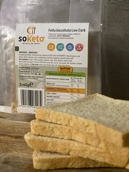 Keto Low Carb Toasted Bread 0% Sugar