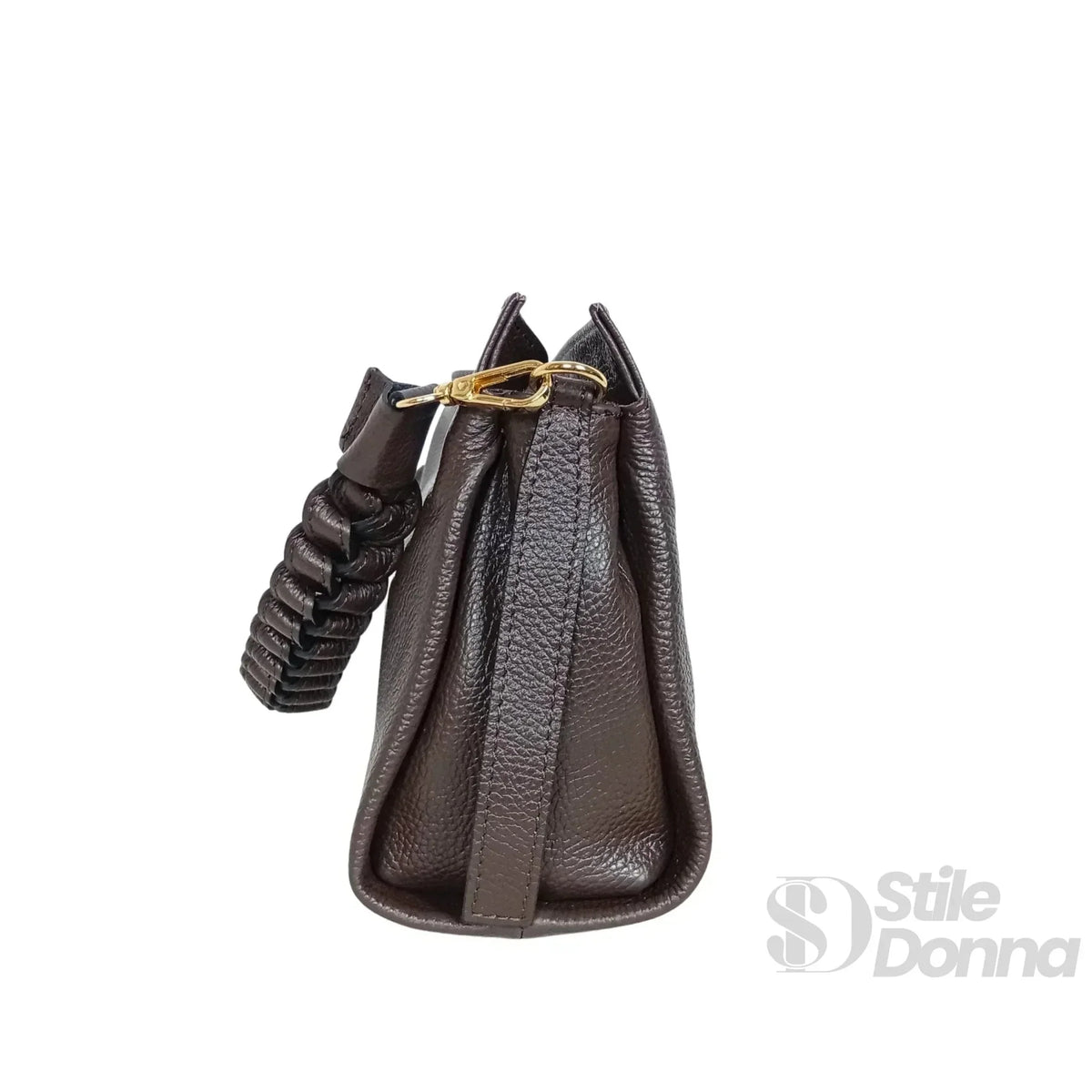 Bolso de hombro Amora de cuero auténtico