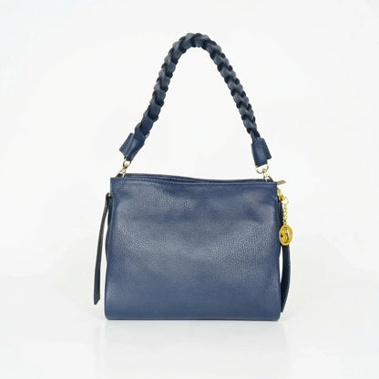 Bolso de hombro Amora de cuero auténtico