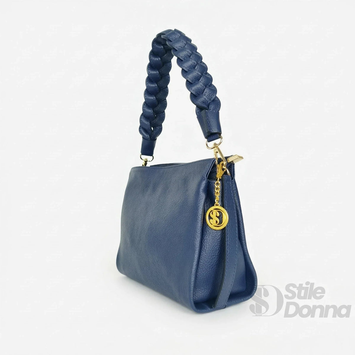 Bolso de hombro Amora de cuero auténtico