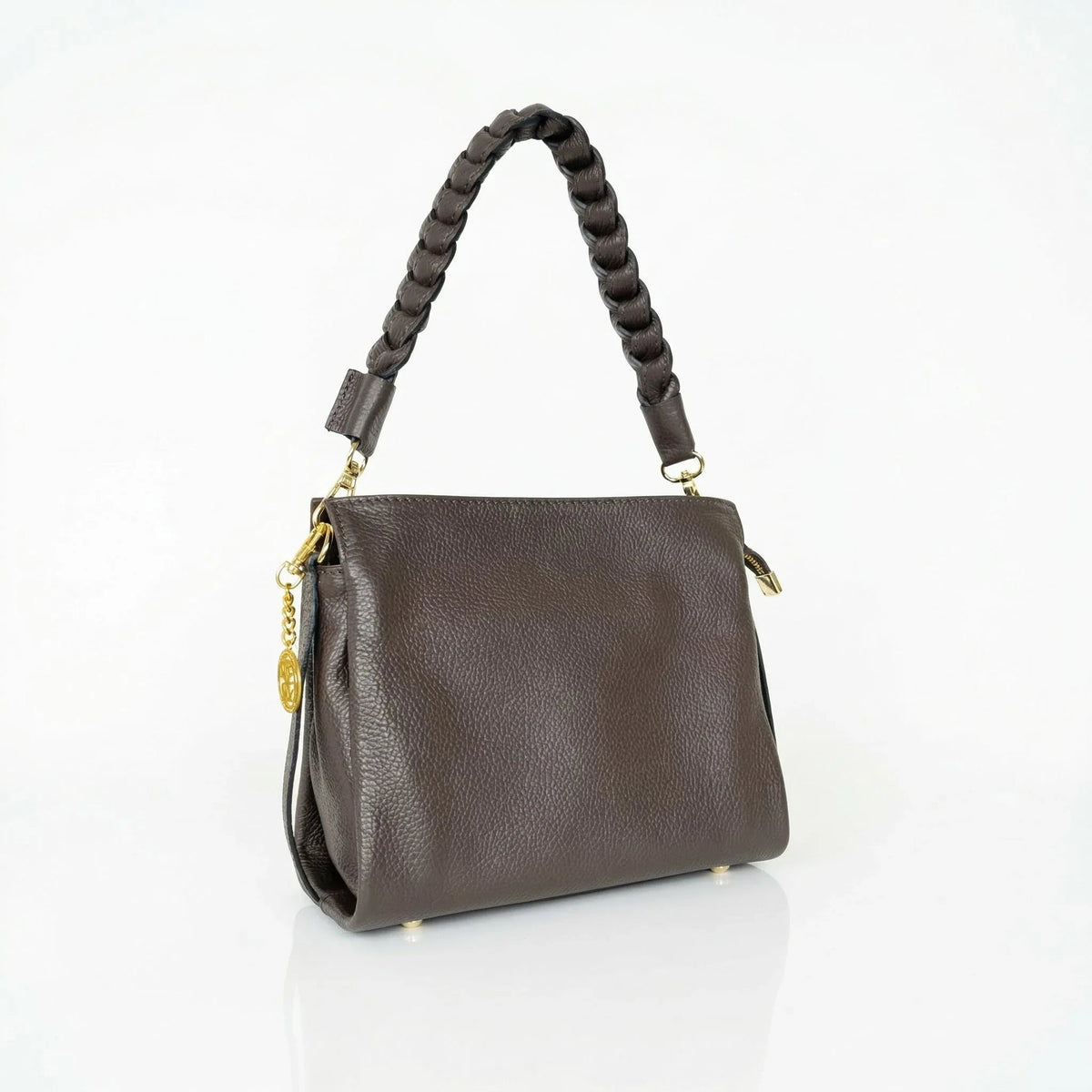 Bolso de hombro Amora de cuero auténtico