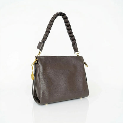 Bolso de hombro Amora de cuero auténtico