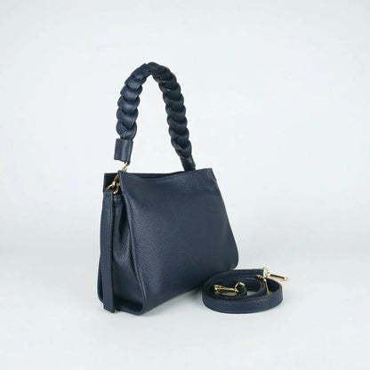 Bolso de hombro Amora de cuero auténtico