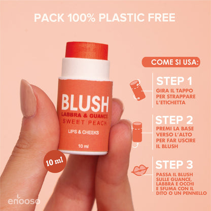 Blush para Lábios e Bochechas - Pêssego Doce