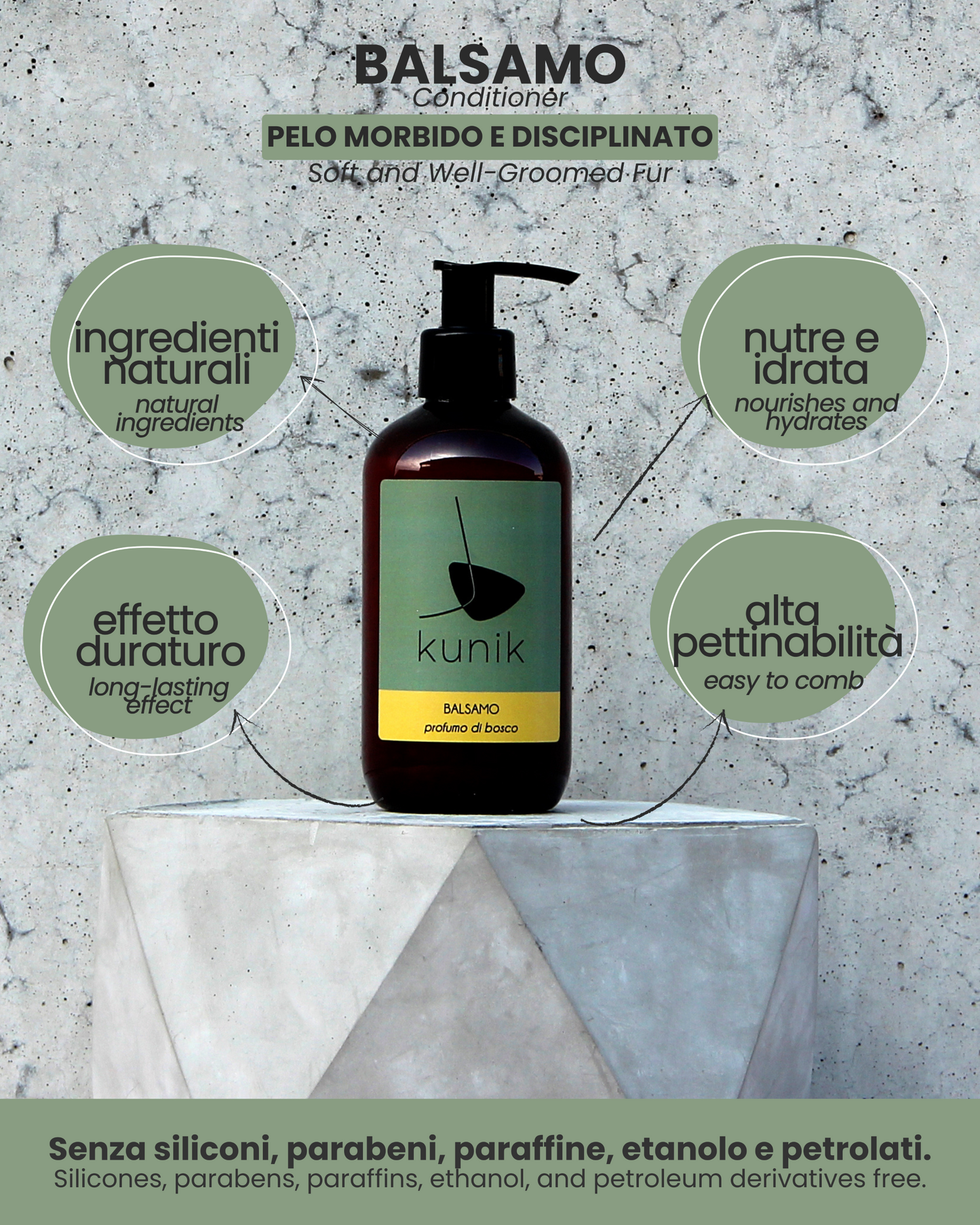 Bálsamo nutritivo y desenredante para animales domésticos