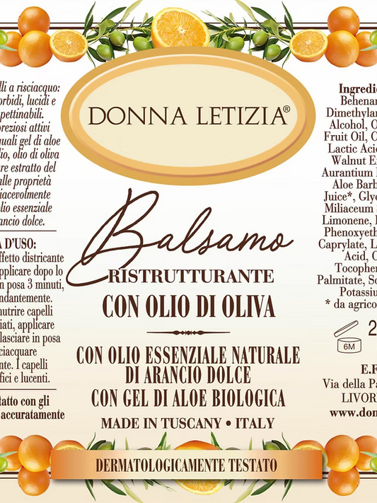 Balsamo ristrutturante con Olio di Oliva 200 ml
