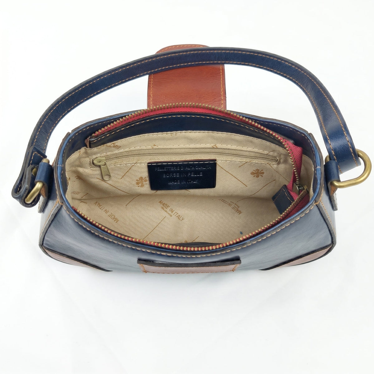 Aurora Bolsa Tiracolo de Couro Legítimo