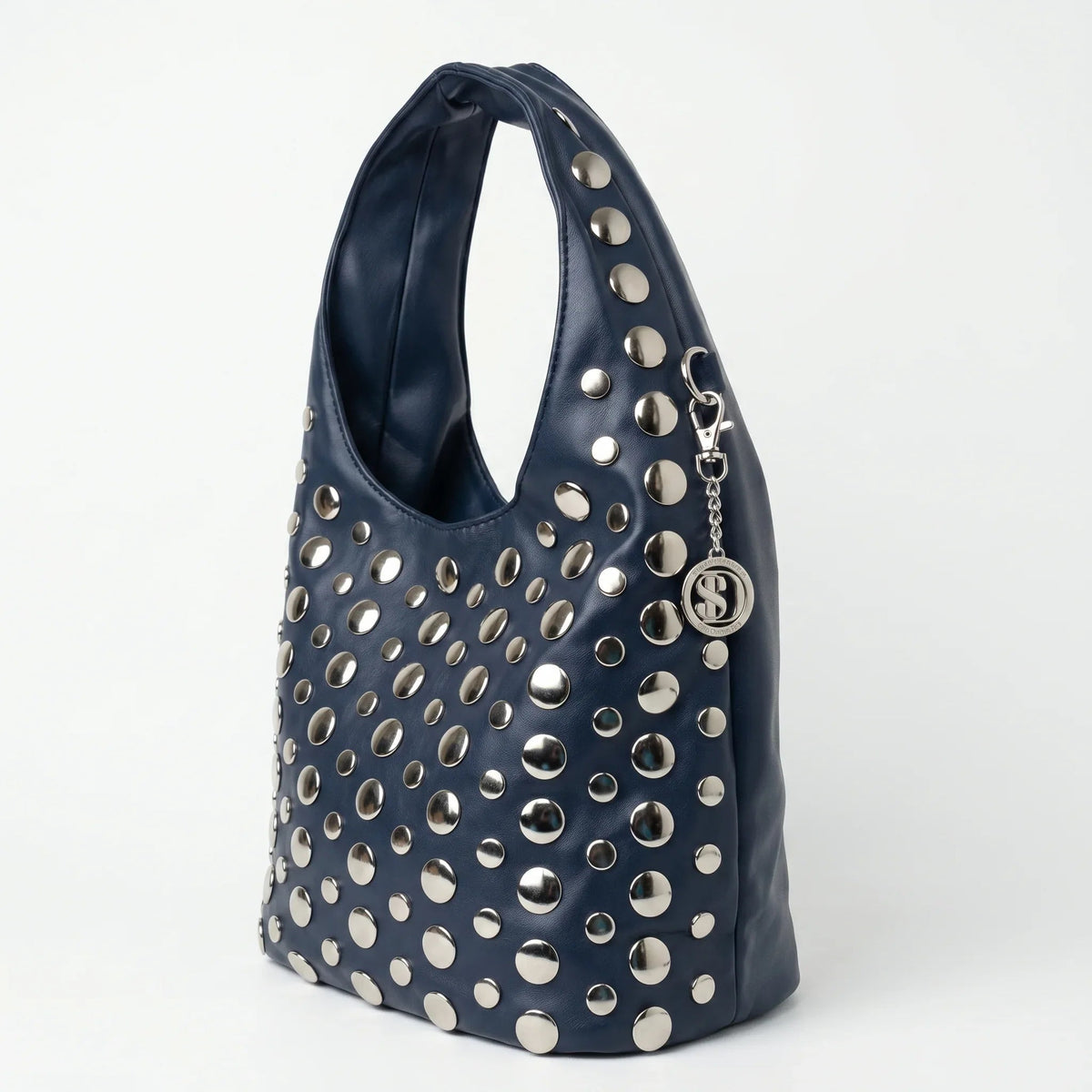 Silver Dot mittelgroße Tasche aus Kunstleder