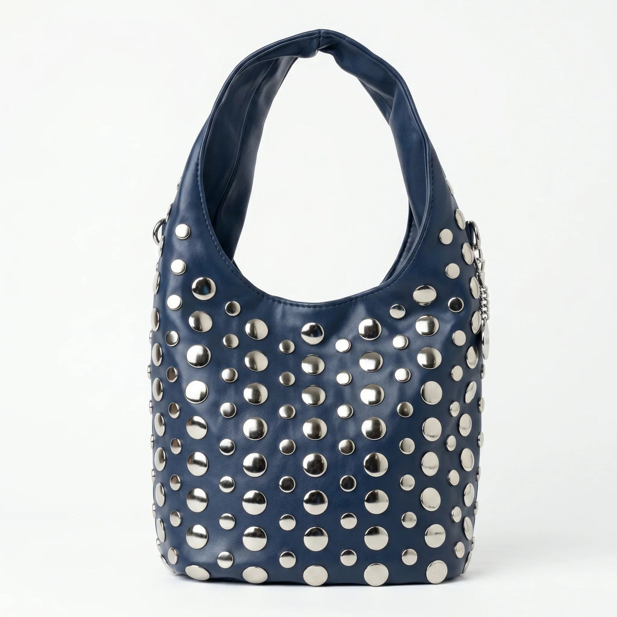 Silver Dot mittelgroße Tasche aus Kunstleder