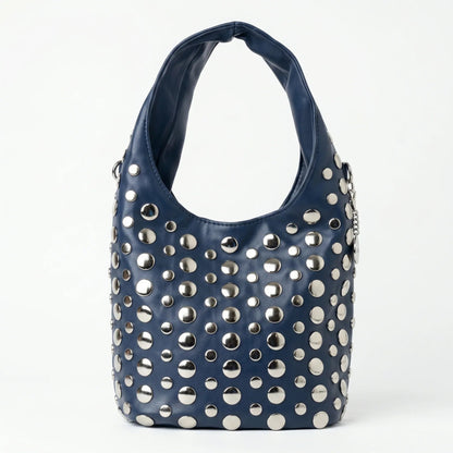 Silver Dot mittelgroße Tasche aus Kunstleder