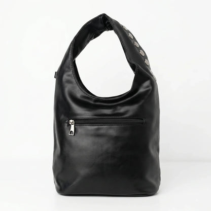 Silver Dot mittelgroße Tasche aus Kunstleder