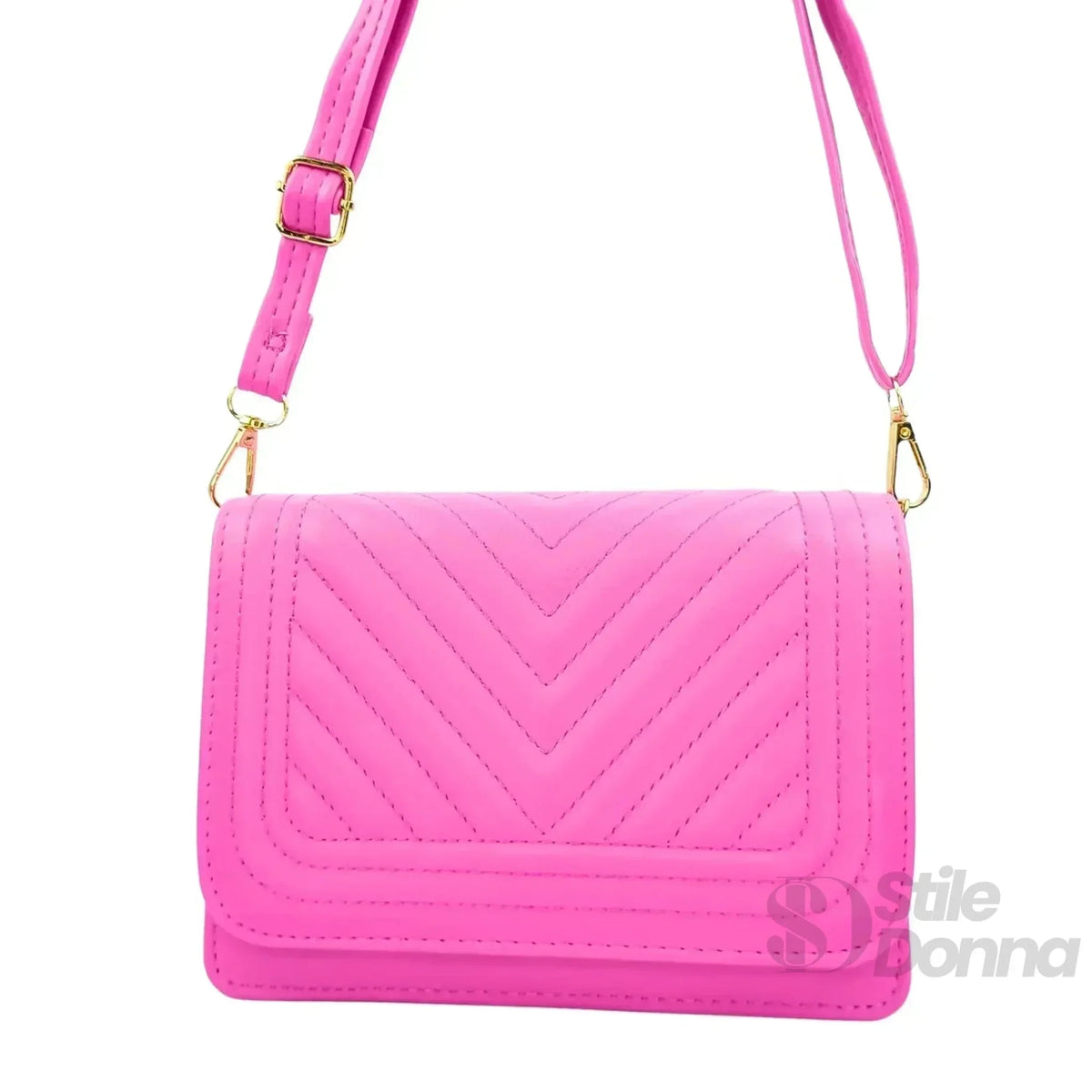 Bolsa Matelassê com Triângulos