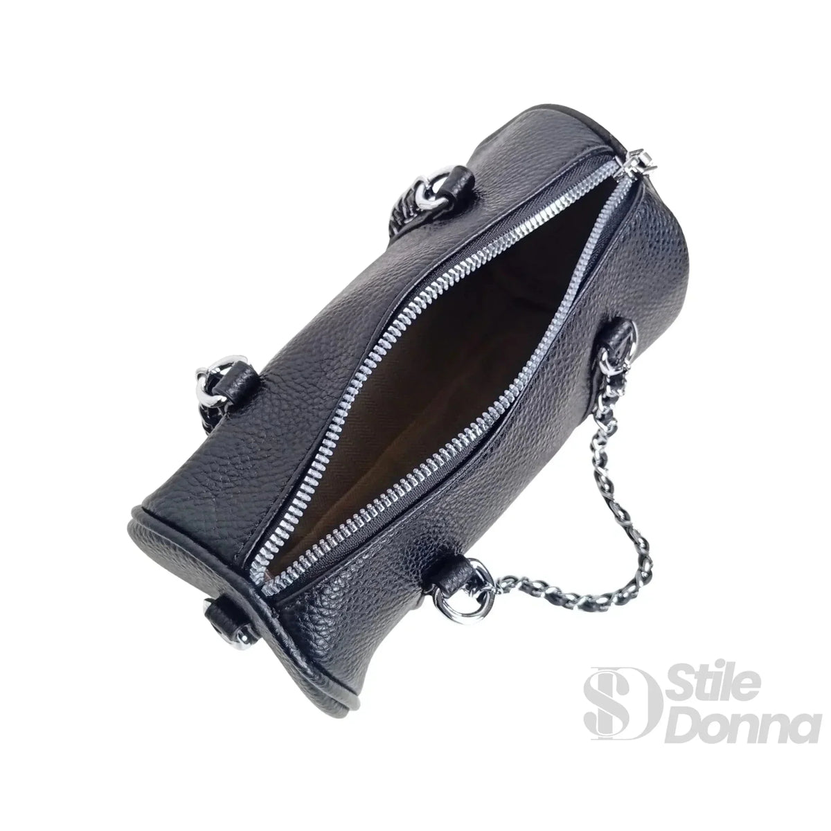 Borsa a Cilindro con Doppio Manico