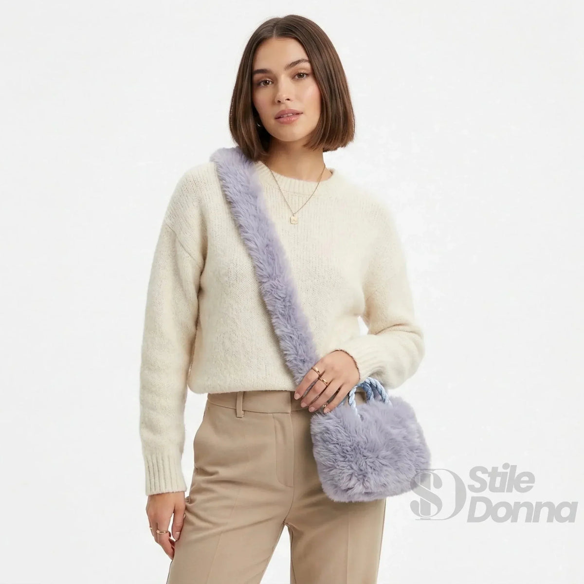 Faux Fur Handbag