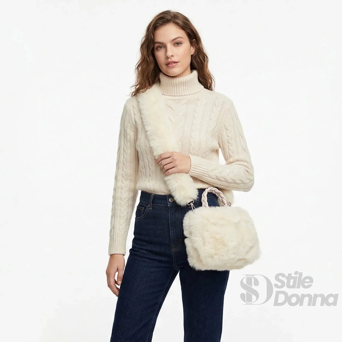 Faux Fur Handbag