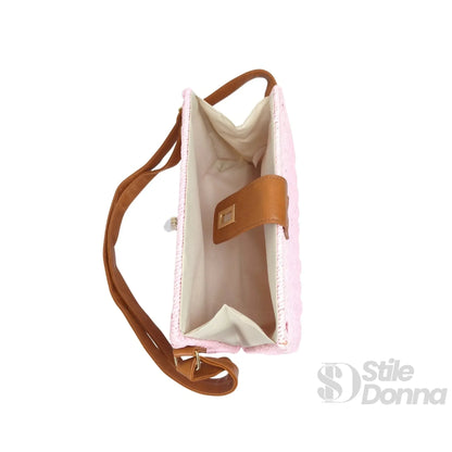 Braided Straw Shoulder Bag