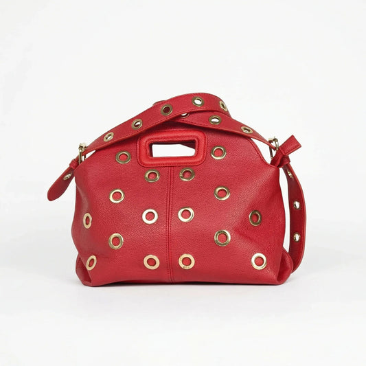 Sac à bandoulière avec œillets dorés