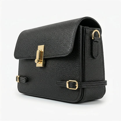 Sac à bandoulière Buckle Up en cuir véritable