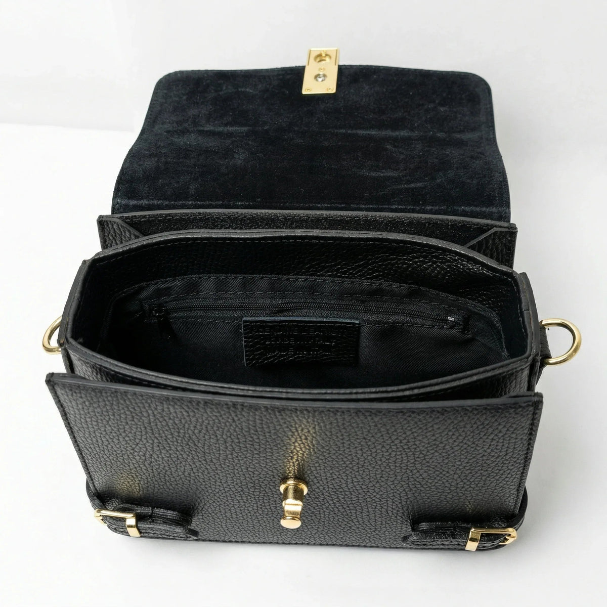 Sac à bandoulière Buckle Up en cuir véritable