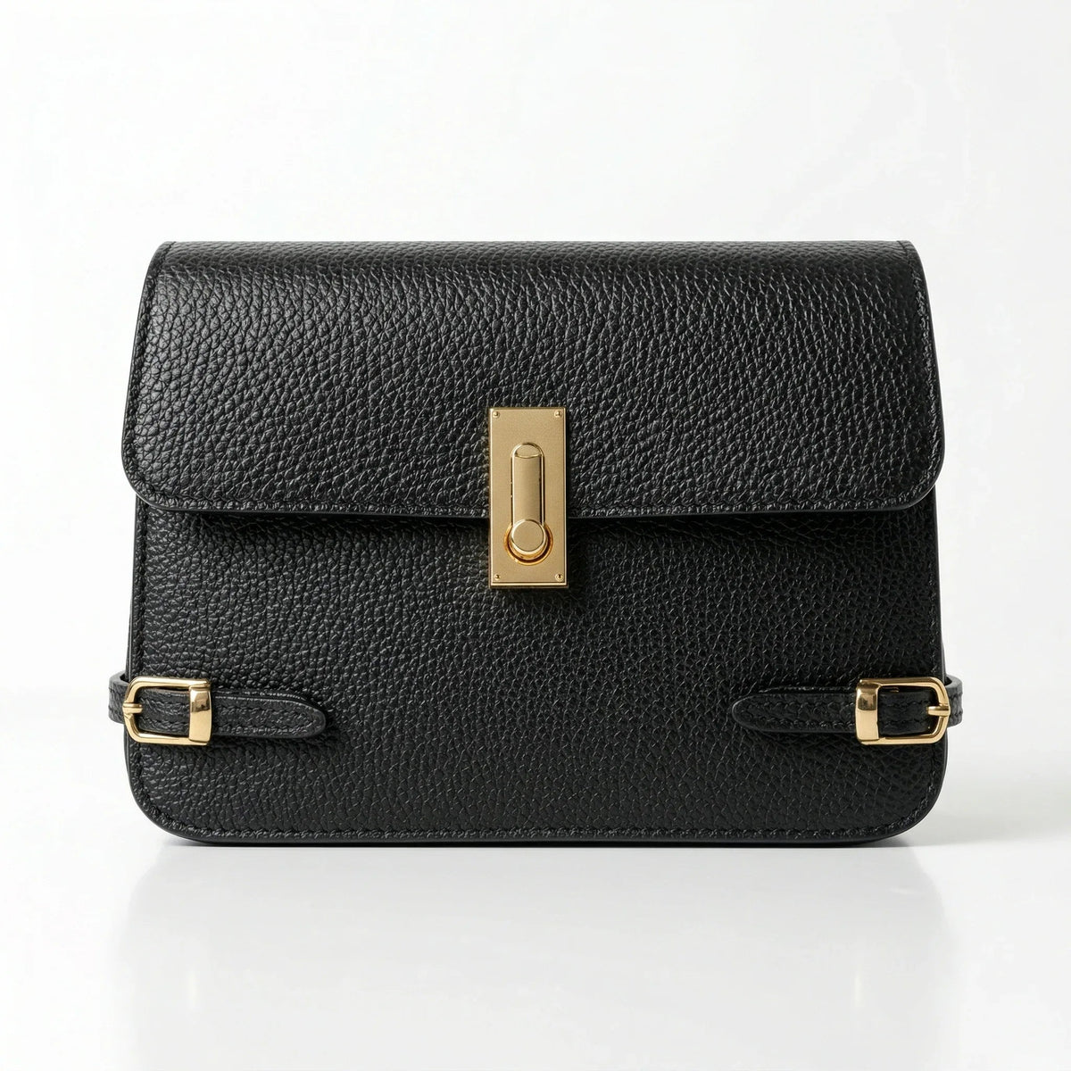 Sac à bandoulière Buckle Up en cuir véritable