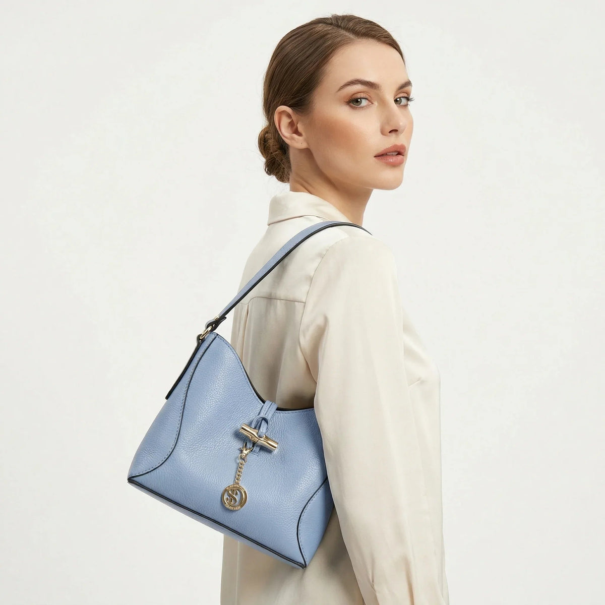 Sac à bandoulière Lorenza en cuir véritable