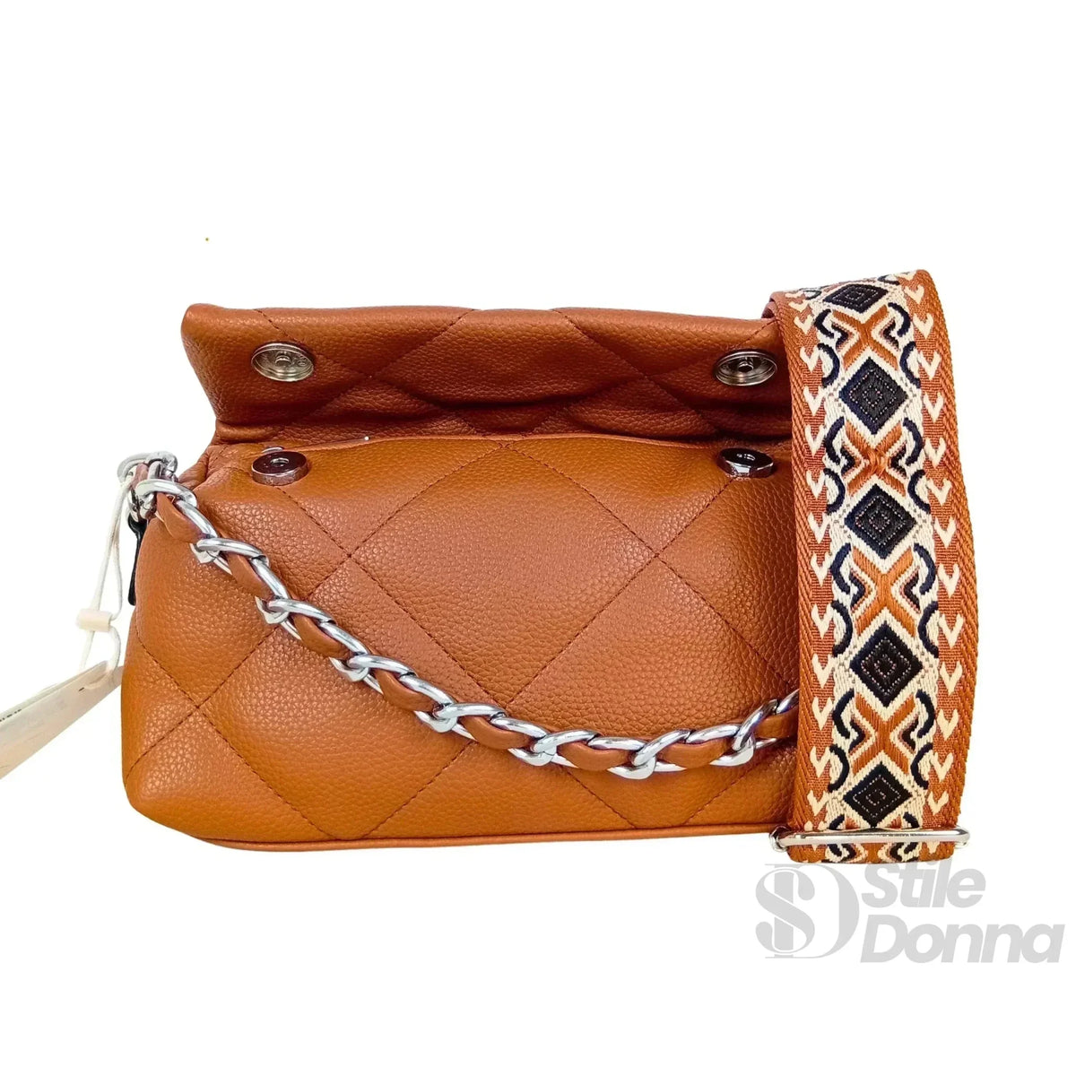 Borsa a Tracolla Compatta in Ecopelle